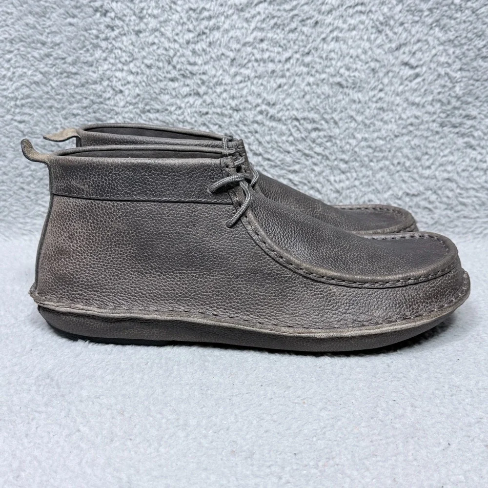 Tamarindo Jetty Mens‎ Size 12 Chukka Boots Gray Taupe Leather